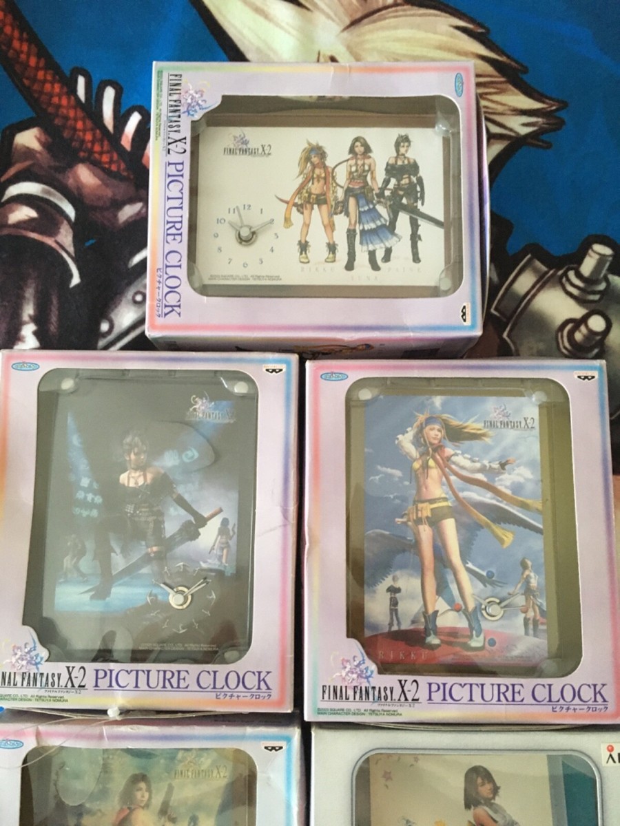 稀少】FINAL FANTASY Ⅹ＆X-2 PICTURE CLOCK 7個 Rare】FINAL