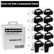 DK-1202 Shipping Labels Compatible with Brother QL-500 DK-1202 (2.4 in x 3.9 in)