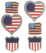 Jolee Boutique Themed StickersStars and Stripes