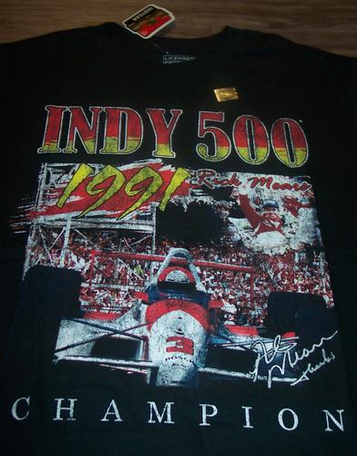 Vintage Style INDIANAPOLIS 500 1991 Champion T-Shirt MENS XL NEW Indy Racing
