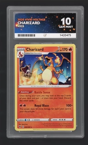 Pokémon TCG Charizard Vivid Voltage ACE 10
