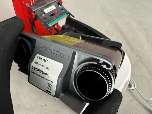 Evolis Badgy 100 Desktop Color ID Card Printer B12U0000RS *No Power Supply* ii - 第 12/14 張圖片