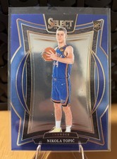 2024-25 Panini Select Concourse Level Blue #89 Nikola Topic Rookie RC