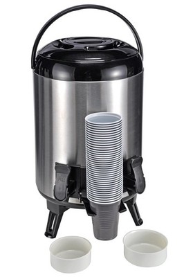 Airpot Isolierkanne ca. 9 Liter Thermo Glühwein Behälter Kanne Getränkespender