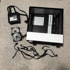   OBO  LIGHTLY USED   BUNDLE  Nzxt H5, Corsair CX650m, Corsair LL120 x2