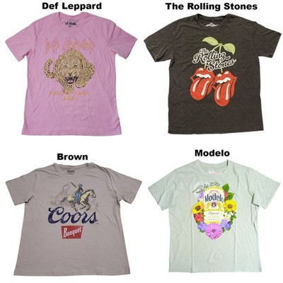 Licensed Women's Relaxed Fit Graphic Short Sleeve Tee