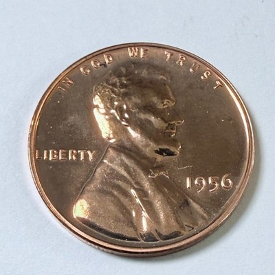 1956 Proof Wheat Penny Lincoln Cent Unc MS+ MINT STATE PLUS DETAILS#8513