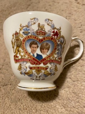 Prince Charles & Lady Diana Commemorative 1981 Royal Wedding Tea Cup & Saucer
