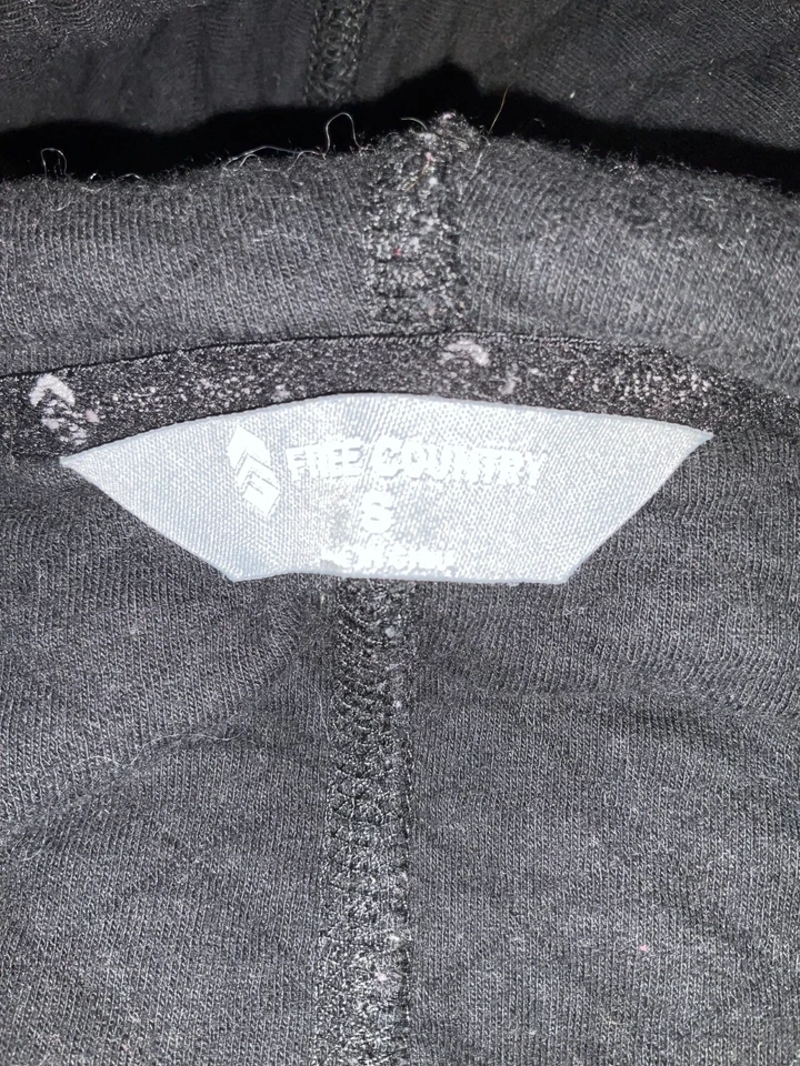 Free Country Full Zip Hoodie Women's Small Black - Image 3 of 3
