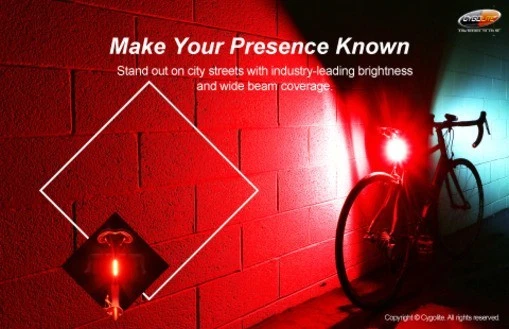 Cygolite Hotrod 120 Lumen USB Bicycle Rechargeable Tail Light Rear Safety - Image 3 of 4