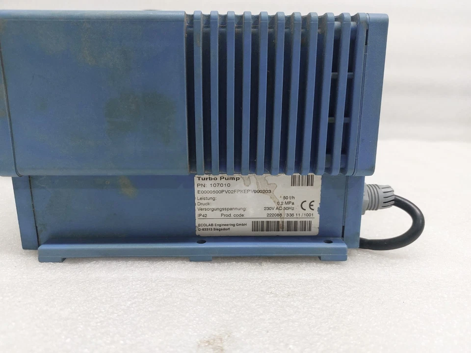 107010 ECOLAB ENGINEERING 107010 TURBO PUMP E0000500PV02FPKEP990203 USED 107010 - Image 4 of 4