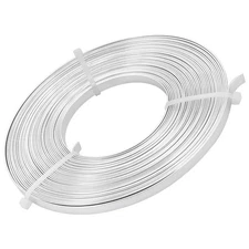 32 Feet 5mm Wide Flat Jewelry Craft Wire 18 Gauge Aluminum Wire for Bezel, Sc...