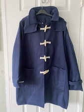 Mens/ Unisex Duffle Coat With Toggles &  Hood. Brand new. Dark Blue. Size Medium