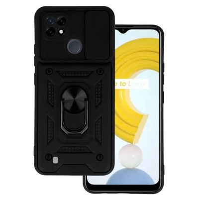 Hülle Für Realme C21 - Etui Mit Magnetischem Ring, Kamera Schutz Und Stoßfest