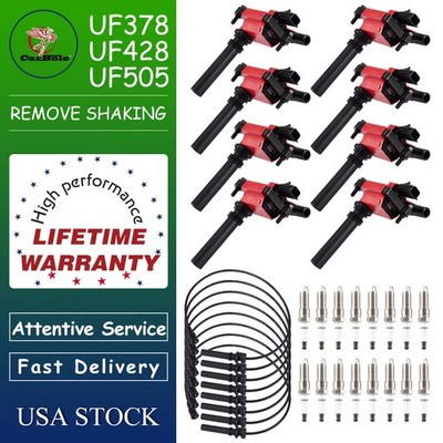 Energy Coils UF378 +Spark Plug +Wire Tune UP Kit for 2003-05 Dodge Ram 1500 5.7L