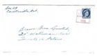 1960's? Canada - Caistorville, Ontario Red MOON Cancel Cover to Toronto