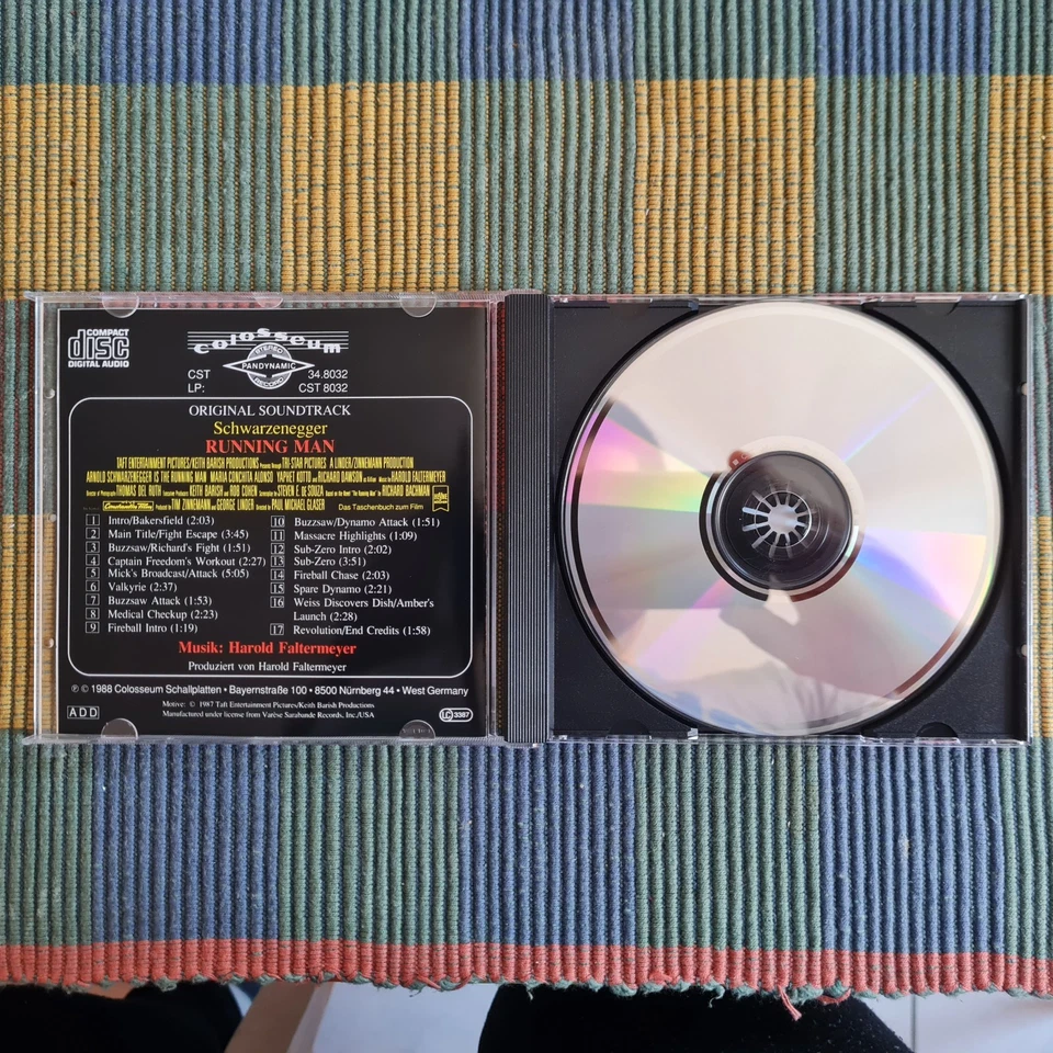 RUNNING MAN 1987 ORIGINAL SOUNDTRACK BY HAROLD FALTERMEYER - Bild 4 von 4