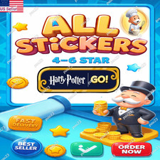Monopoly GO 4-6 STAR STICKERS for Harry Potter Album CHEAPEST SUPER FAST