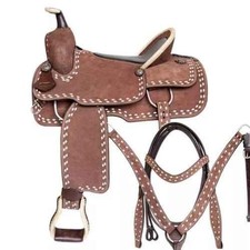 Leather Western Barrel Racing Handmade Horse Saddle Racer Equestrian Trail Tack
