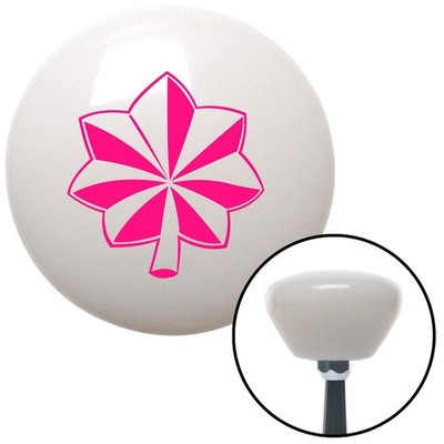 Pink Officer 04 - Major and Lt. Colonel White Retro Shift Knob w/ M16x1.5 Insert