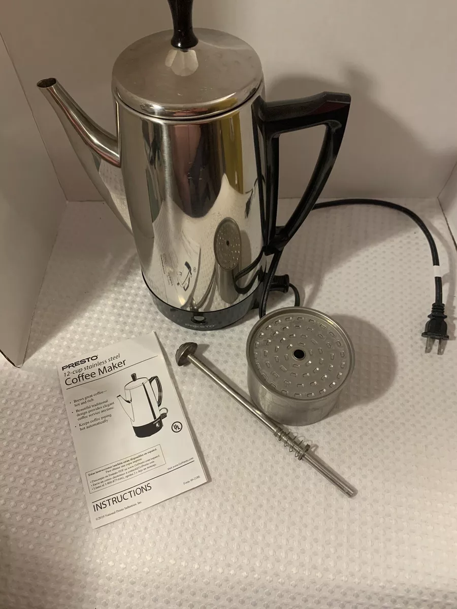 Presto 02811 12 Cup Stainless Steel Coffee Maker