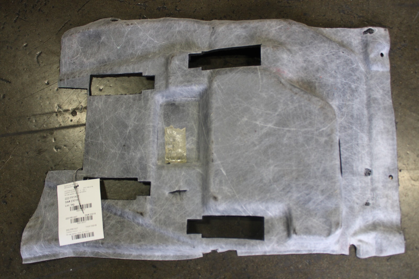 Ferrari 599 GTB, RH, Right, Front Carpet Rear Section, Used, P/N 69128500