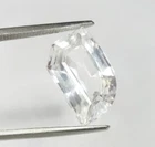 10.62 Ct Natural White Sapphire Loose Certified Gemstone Fancy Cut Sapphire Gem