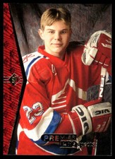 1994-95 SP #189 Sergei Samsonov Russia Rookie Hockey Card. rookie card picture