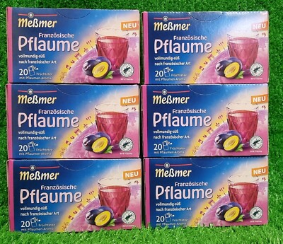 (79,63 /kg) 6x Meßmer französische Pflaume Früchtetee Messmer Versand 0 !