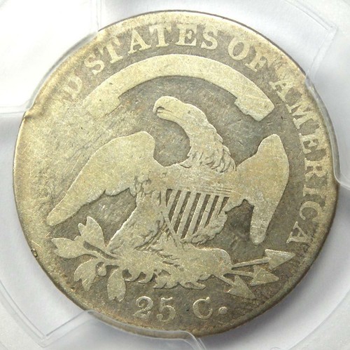 1824/2 Capped Bust Quarter 25C - Certified PCGS Good Details - Rare Date Coin! - Picture 6 of 6