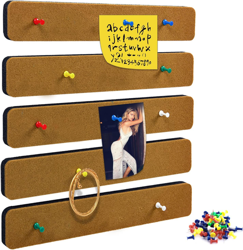 Bulletin Board Cork Board Cork Boards for Walls Cork Board for Office Pin Brown - Picture 7 of 11