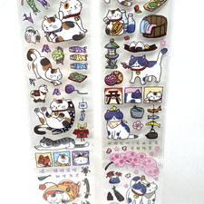 Japanese Cat Stickers Cartoon Scrapbooking Planner Journal SEE DESCRIPTION 