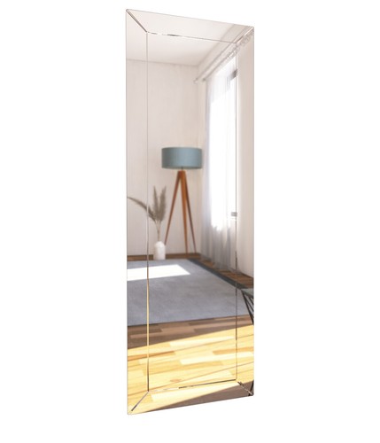 Spiegel Wandspiegel Silber 40 x 120 cm Deko Spiegel Kosmetikspiegel Modern 6795 - Bild 5 von 6
