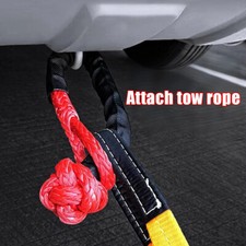Vehicle Car Recovery Towing Ropes Auto Trailer Pull Rope w/ Sleeve 38000 Lbs