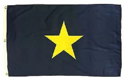 3X5 Burnet's 1st Texas Rep 100% Cotton Embroidered SEWN Flag
