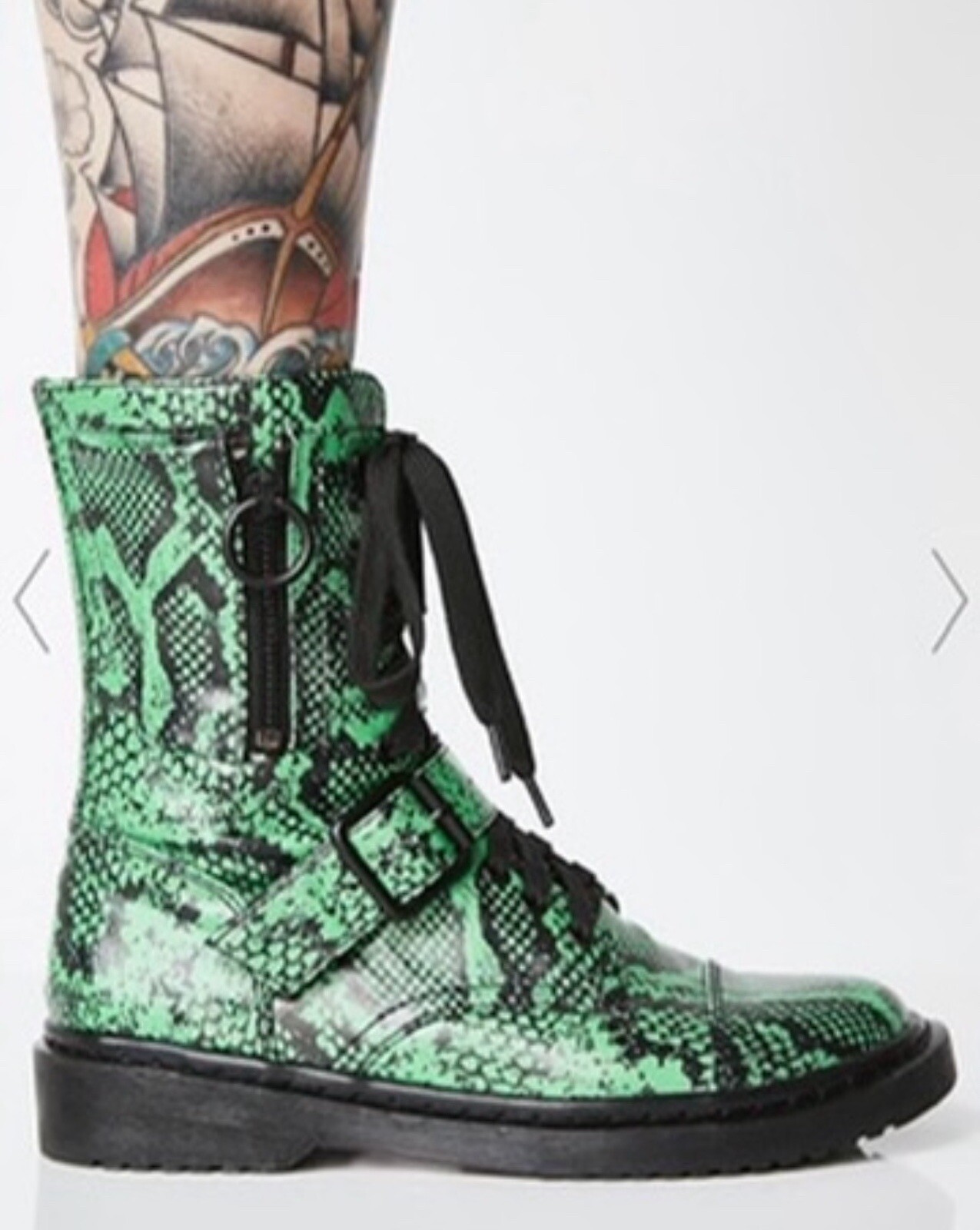 Goth Punk Ankle Boots UK Size 3 Dolls Kill eBay