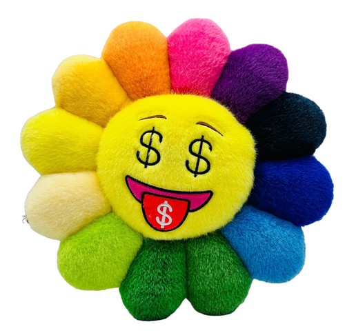 Buy Takashi Murakami Flower Plush Keychain Rainbow online in Singapore
