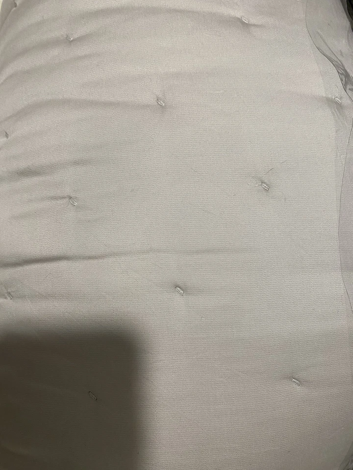 NUEVO $609 Donna Karan Home The Essential Edredón de Seda F/QUEEN Edredón Platino Foto 4 de 4