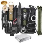 Emergency Survival Kit, 22 in 1 Professional Survival Gear Equipment Tools Fi...