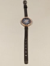 Charming Charlie Gray Dial Gold Tone Round Case Mesh Style Band Watch