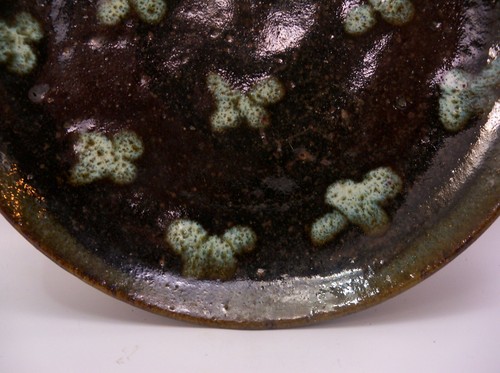1950s Japanese Studio Pottery Stoneware Tenmoku Plate Mashiko Hamada Leach - Picture 9 of 11