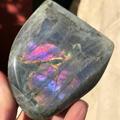 320G Natural Purple Labradorite Quartz Freeform Crystal Mineral specimen Healing - Bild 13 von 24