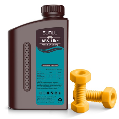 SUNLU ABS-Like / Standard / 14K / Zmywalny w wodzie / Prany w wodzie-ABS / PA-Like Żywica 1KG - Zdjęcie 94 z 129