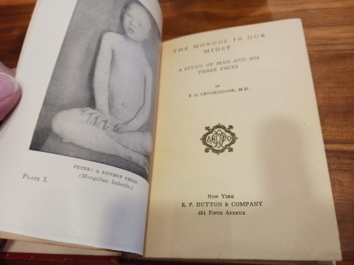 The Mongol in Our Midst - F.G. Crookshank: 1925,HC HARDCOVER BOOK,Illus,HTF - Imagen 10 de 20