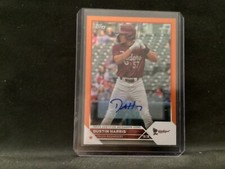 2023 Topps Pro Debut Baseball Dustin Harris Orange Auto #15/25