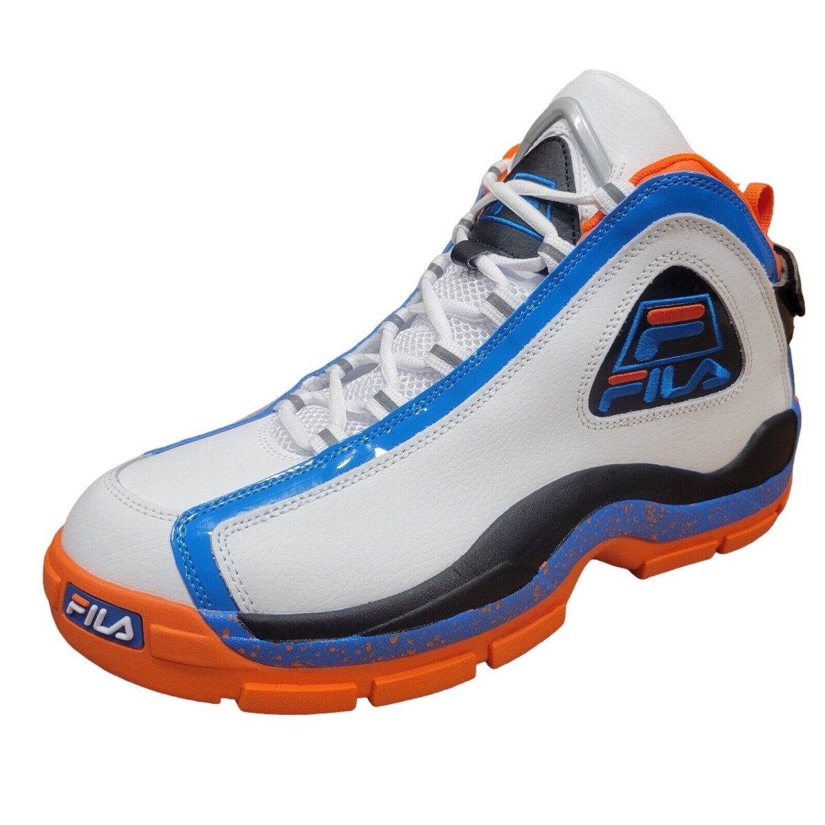 FILA Grant Hill 2 Basketball Shoes White Blue Orange 1BM01789