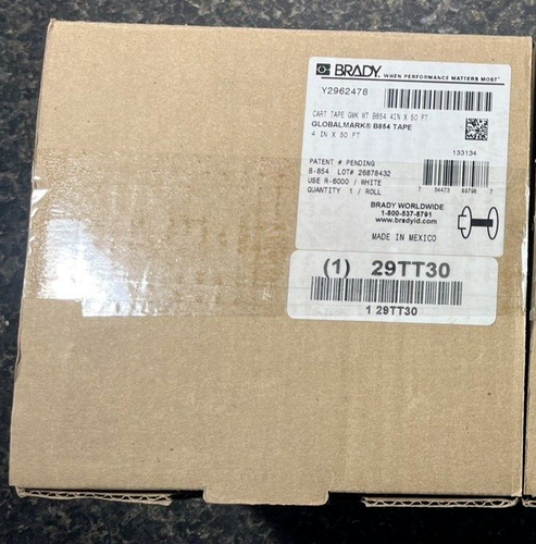 BRADY 133134 (BRAND NEW) B854 GlobalMark Metal Detectable In/Outdoor Chem Resist - Picture 2 of 3