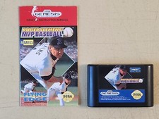 Roger Clemens' MVP Baseball Sega Genesis Video Game Cartridge Manual Works US
