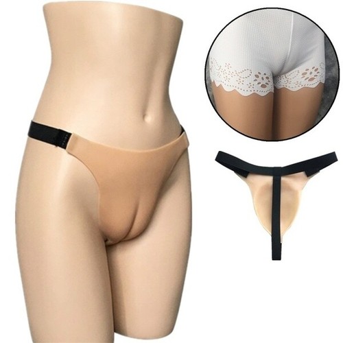 Nueva Silicona Vagina Artificial Falso CamelToe Gaff Bragas Ropa Interior  Femenina Ropa Interior | eBay