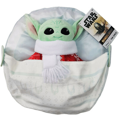 Disney Store Baby Yoda Grogu Plüsch Holiday Cheer Xmas weiches Kuscheltier Star Wars